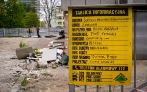 Wyburzanie przy ul. Katowickiej 61. Tutaj powstanie 